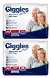 Giggles Belbantlı Yetişkin Hasta Bezi Orta Boy M Beden 30 Lu X 2 Adet